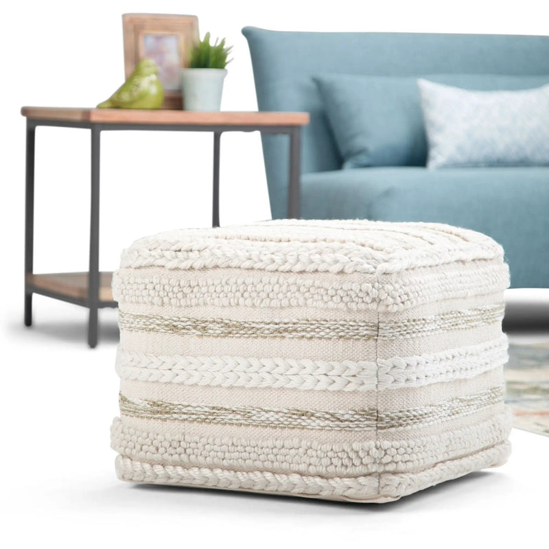 Sommer - Handcrafted Square Pouf by Unique Piece Furniture