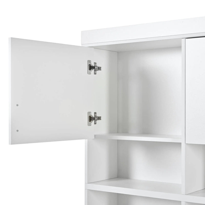 Entryway Hall Tree With Bench And Storage, 5 In 1 Coat Rack