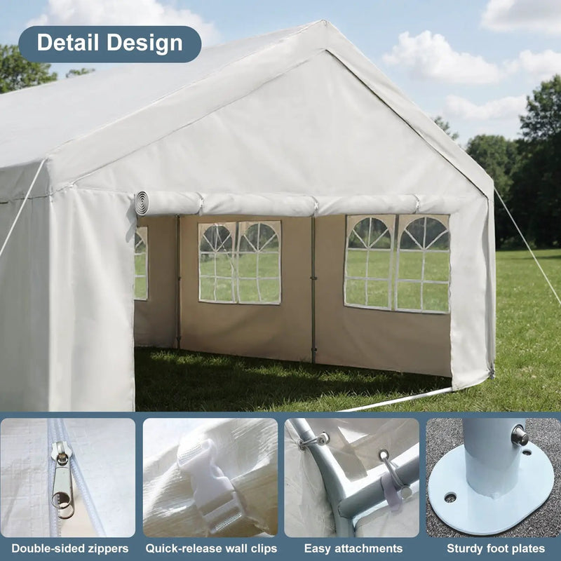 20'x40' Carport Canopy Party Tent by HouseOfZazla