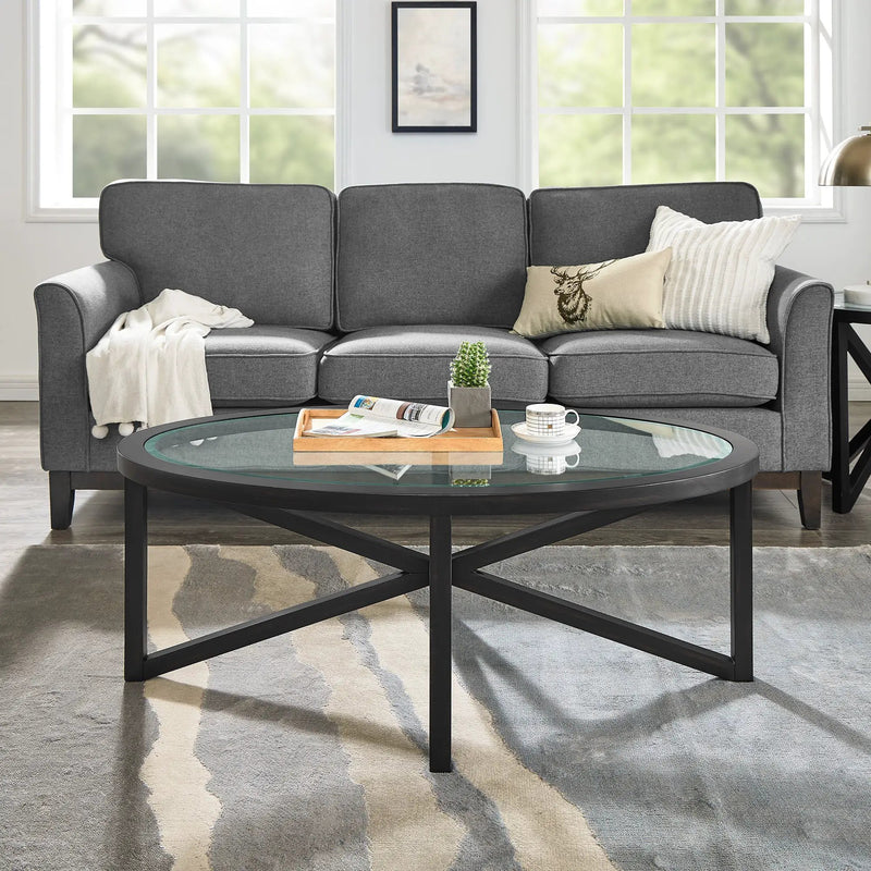 Modern Simple Glass Coffee Table by HouseOfZazla