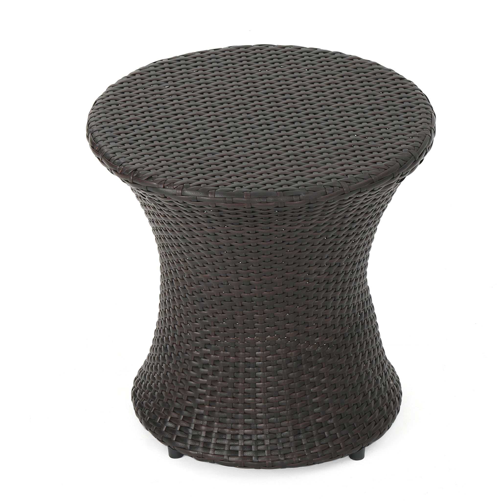 19" Kono Hourglass Table (No Glass Top) End Table by HouseOfZazla