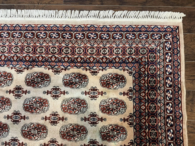 Karastan Rug 8.2 x 11.6 Beige Bokhara, Wool Pile, Vintage Discontinued Karastan Area Rug, Belgium Power Loomed Rug by Jewel Rugs
