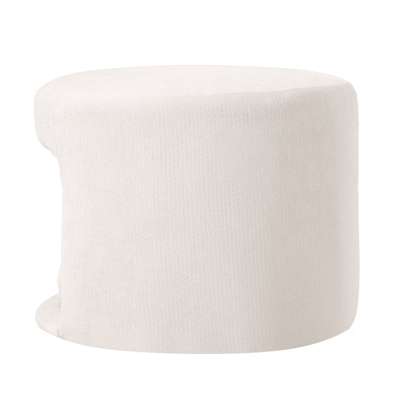 Beige Pet-Friendly Ottoman with Removable Pet Cushion and Hidden Nook by HouseOfZazla