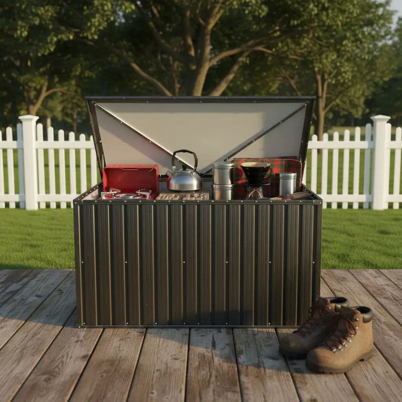 Out Door Metal Storage Box Store Medium - Black by Unique Piece Furniture