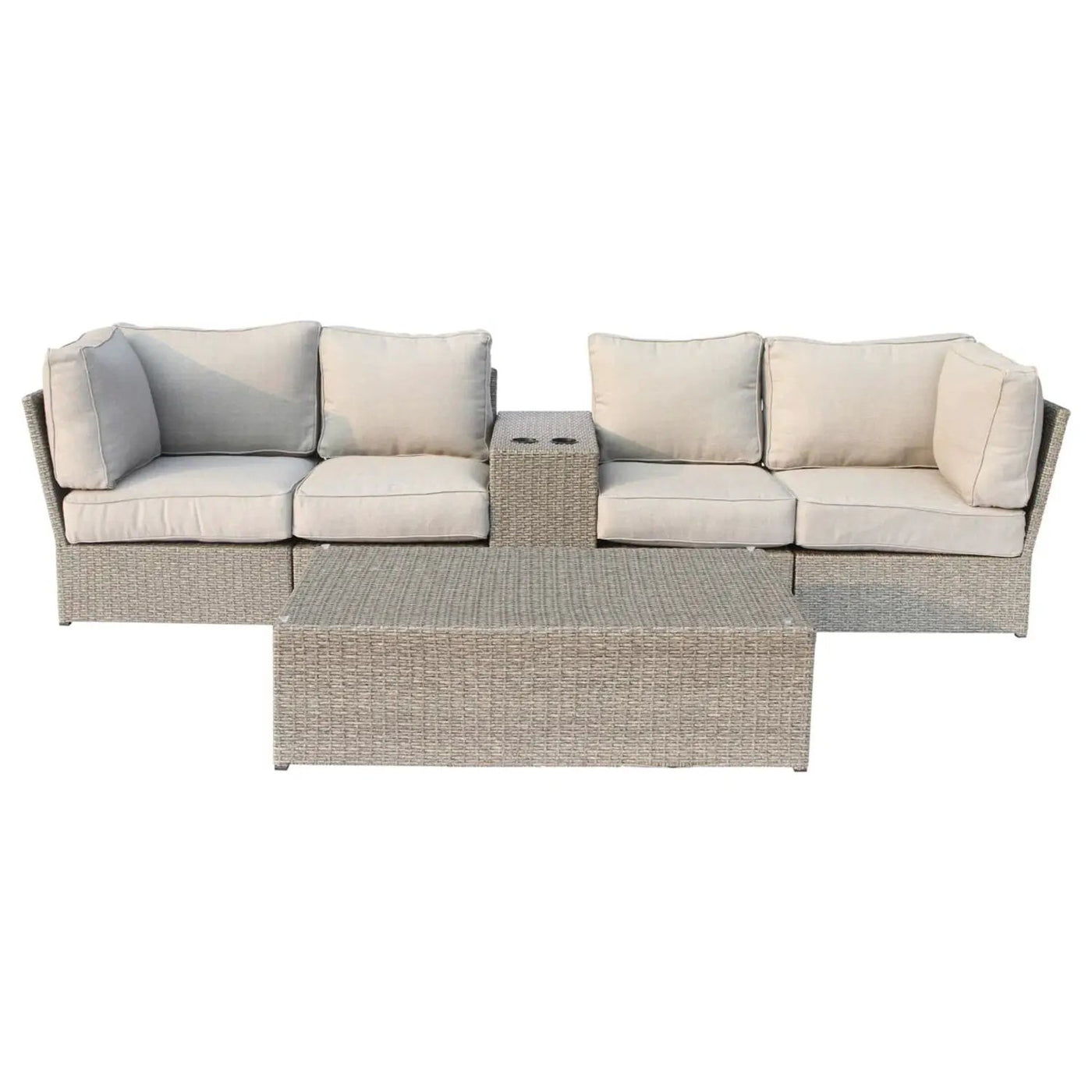 Stylish Modular Wicker Patio Seating Group by HouseOfZazla