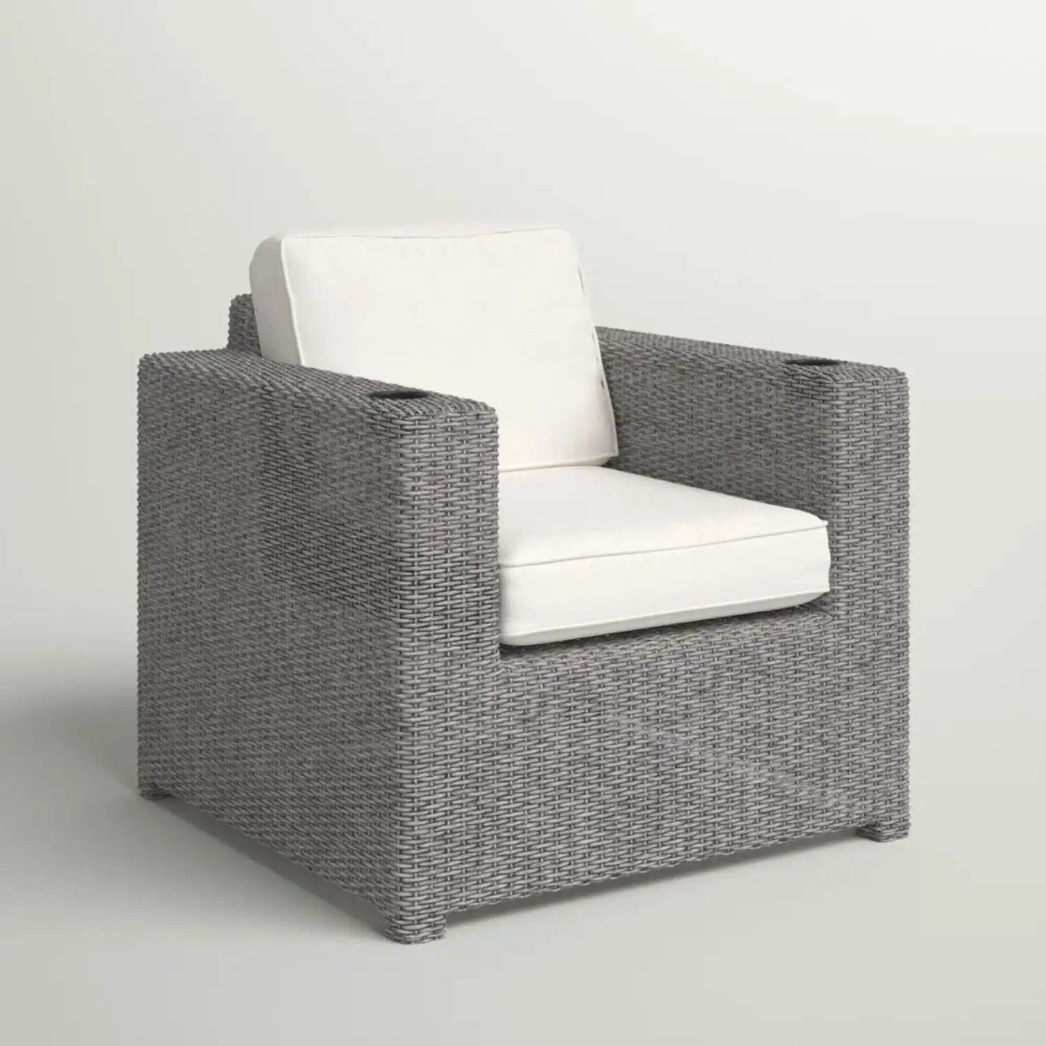 Elegant Patio Chair With Cushions - Gray by Unique Piece Furniture