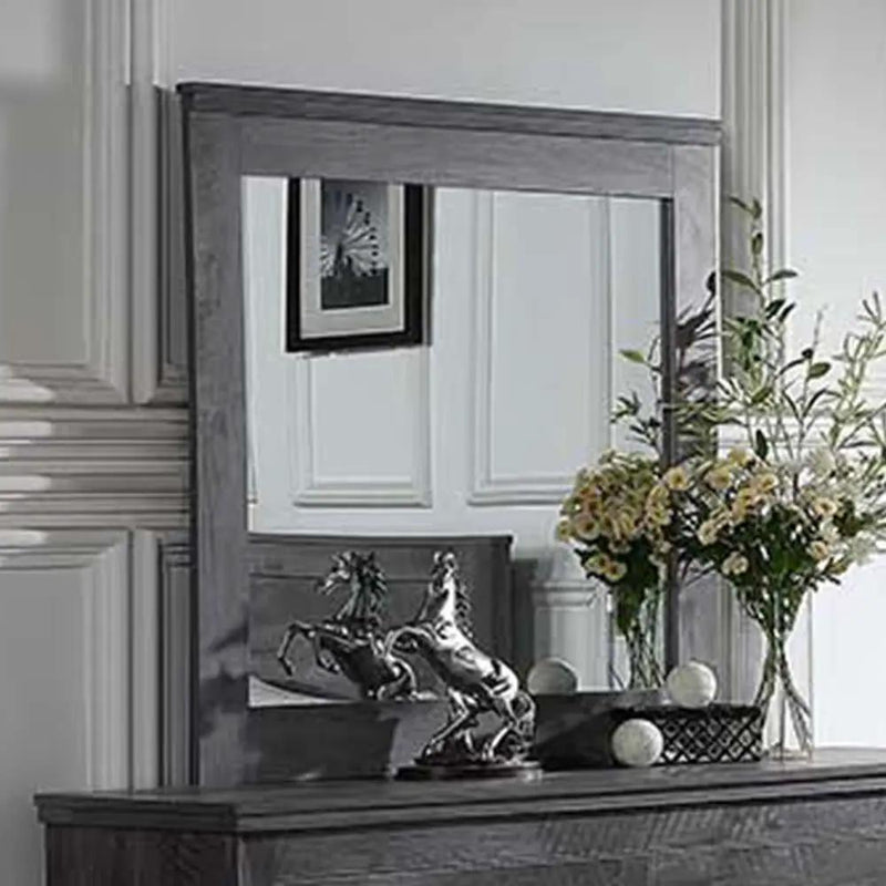 Vidalia - Mirror - Rustic Gray Oak by Unique Piece Furniture