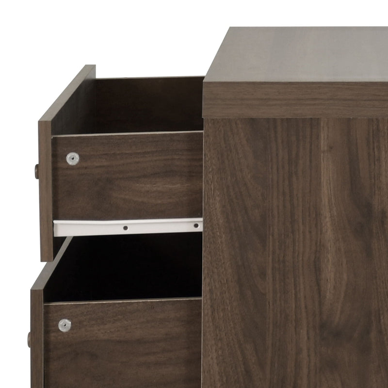 Farhart Mid Century Modern 4 Drawer Dresser - Walnut by HouseOfZazla
