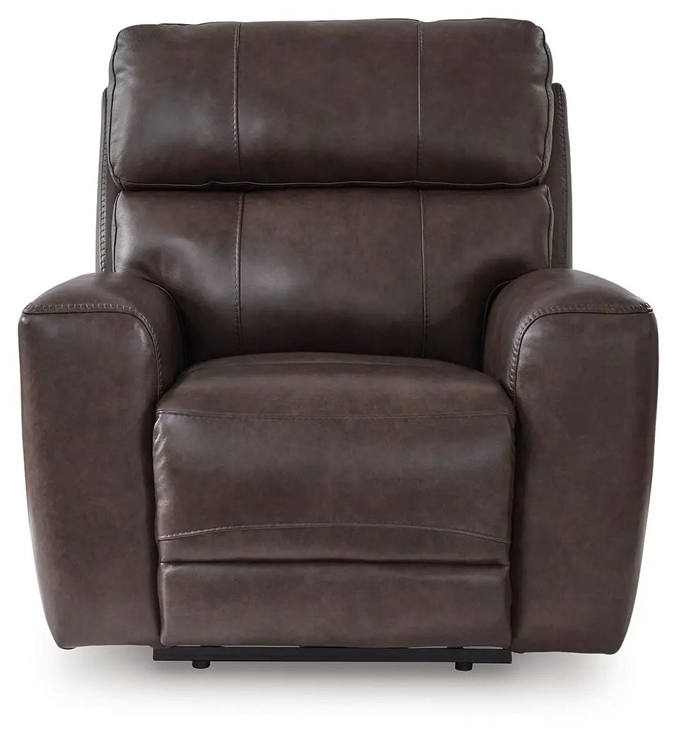 Crossplex - Power Recliner / Adjustable Headrest - Smoke by Unique Piece Furniture