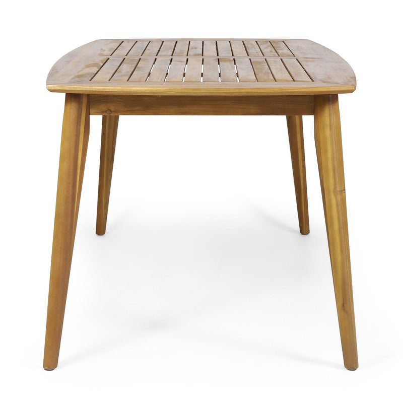 Outdoor Dining Table With Frame - Teak by HouseOfZazla
