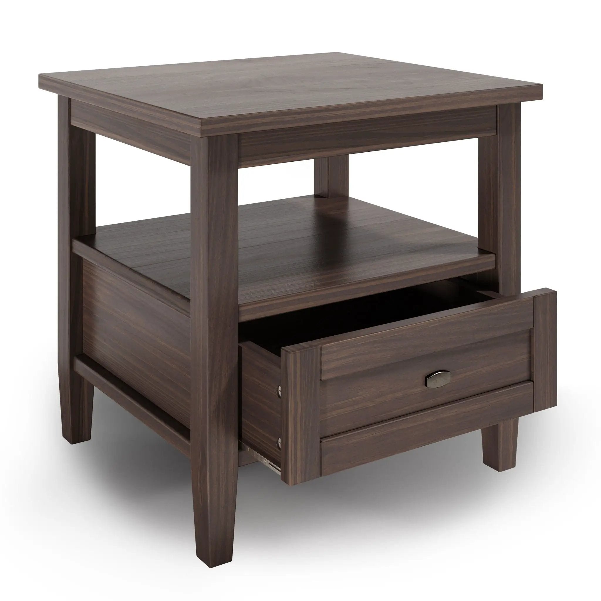 Warm Shaker - End Table - Warm Walnut Brown by Unique Piece Furniture
