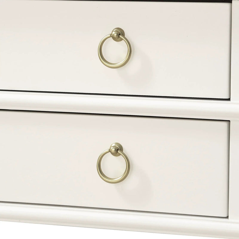 Carmona - 2 Drawer Tray Top Nightstand Pulls by HouseOfZazla