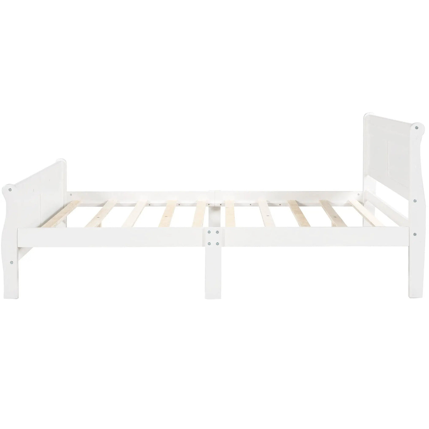 Platform Bed Frame Mattress Foundation Sleigh Bed With Headboard / Footboard / Wood Slat Suppor by Unique Piece Furniture