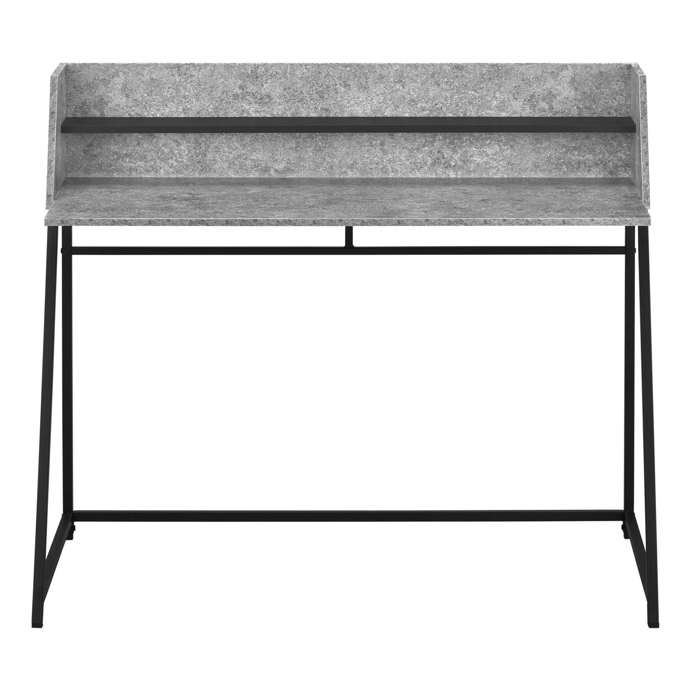 Computer Desk For Home Office, Laptop, Storage Shelves, Marble Look Contemporary & Modern by Unique Piece Furniture