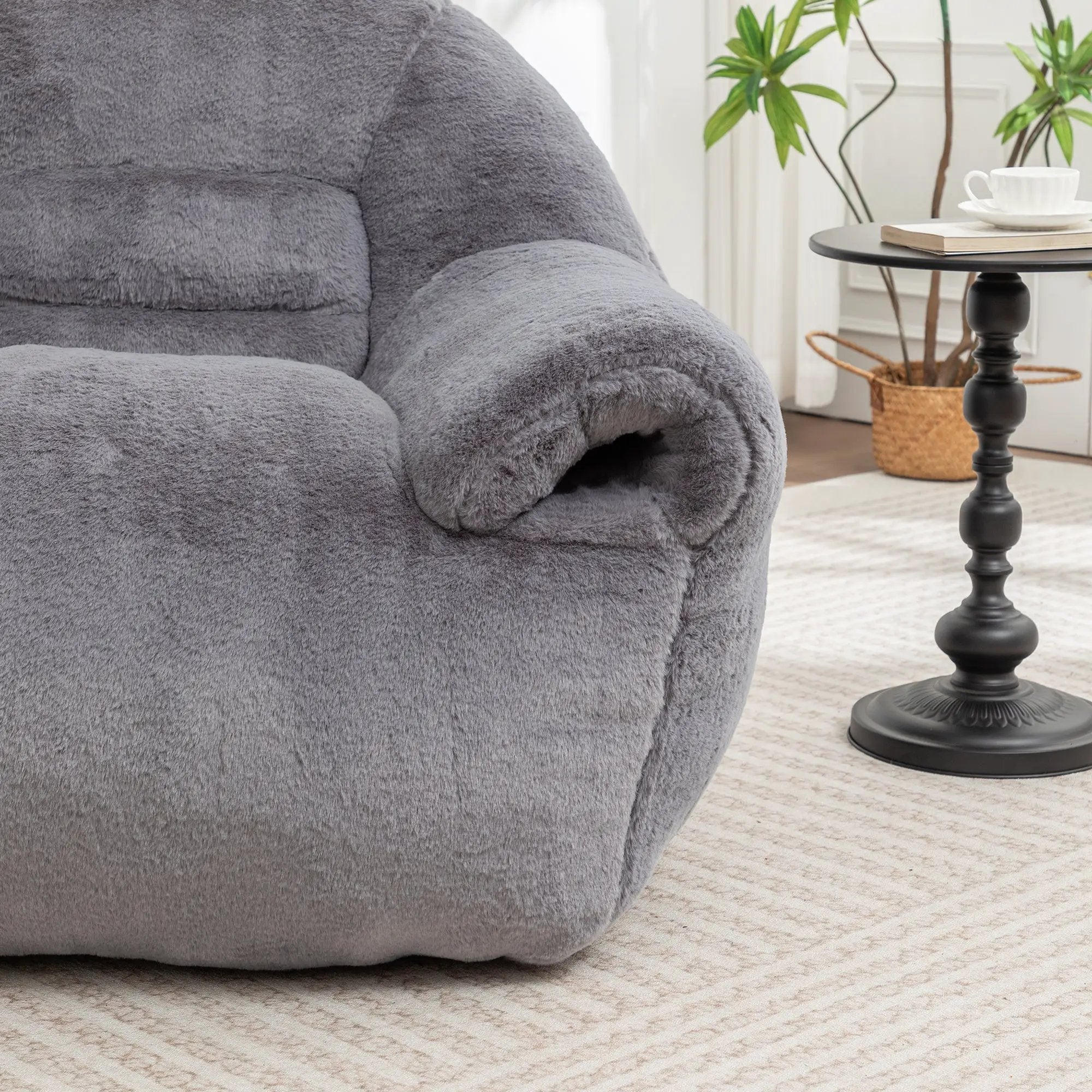 Comfy Bean Bag Chair with Back Support by HouseOfZazla