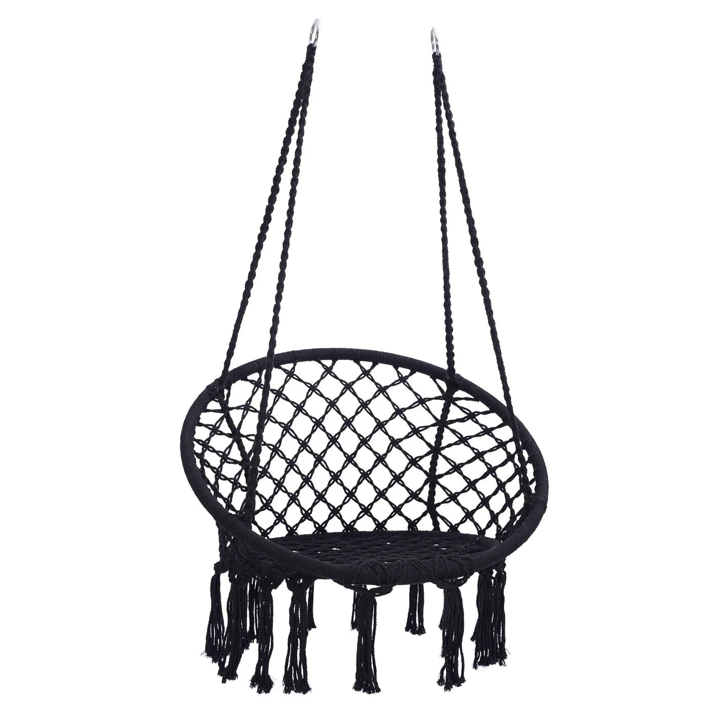 Macrame Hanging Hammock Chair, Rope Swing For Indoor And Outdoor Use by Unique Piece Furniture