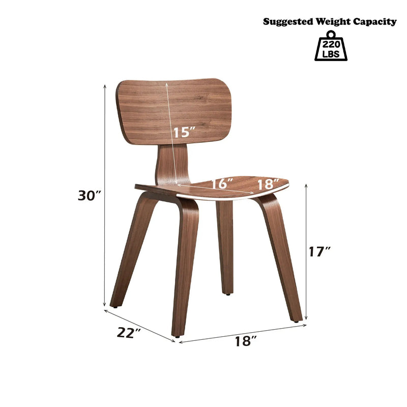 Casson - Side Chair (Set of 2) - Walnut by Unique Piece Furniture