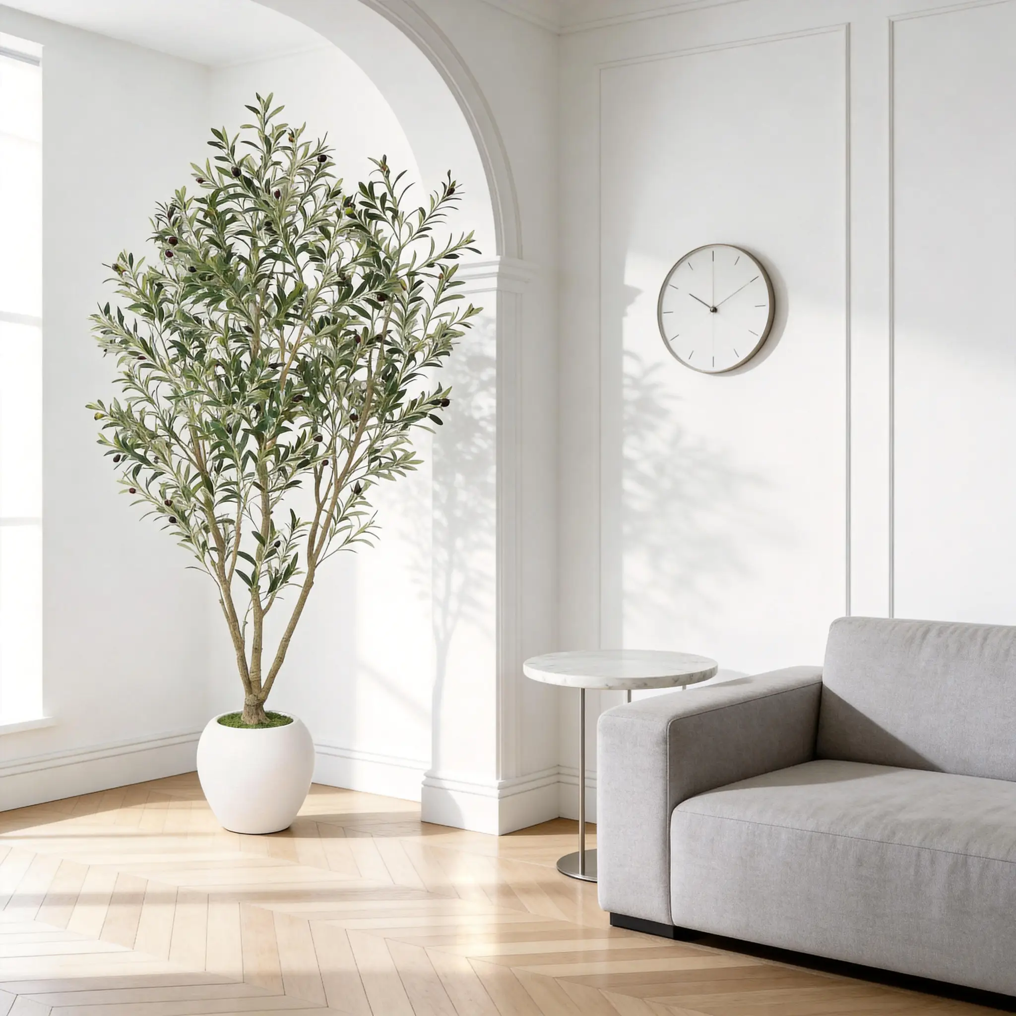 8FT Artificial Olive Tree With Big Decorative by HouseOfZazla
