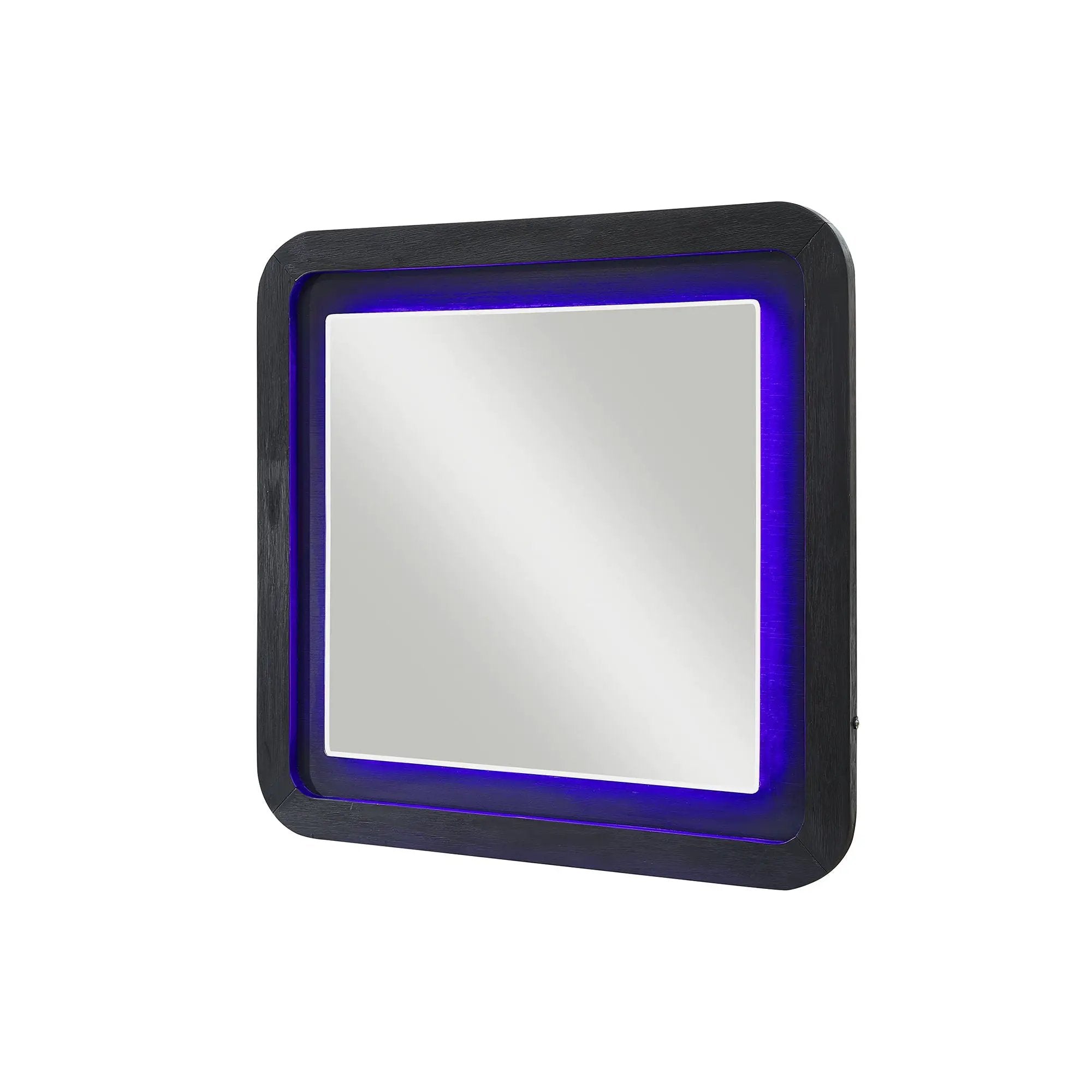 Beverly - Large Scale Wall Mirror For Dresser, Rounded Edges - Black White by HouseOfZazla