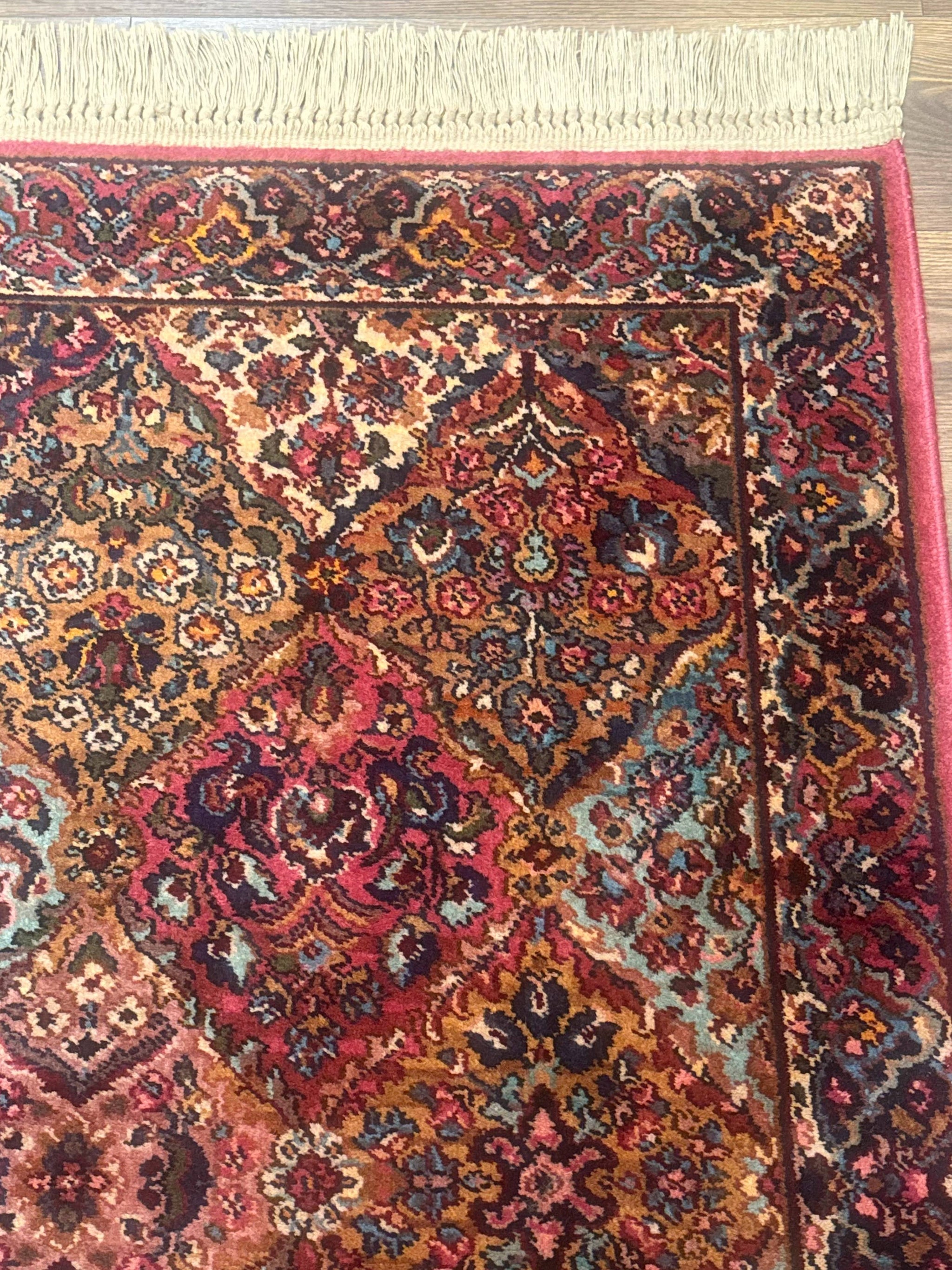 Karastan Rug 3x5 Multicolor Panel Kirman #717, Original 700 Series, Wool Pile, Discontinued by Jewel Rugs