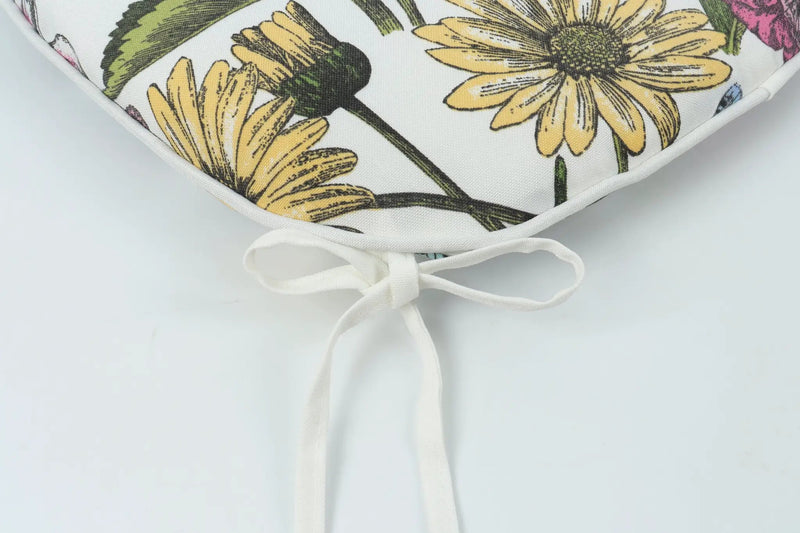 Outdoor Patio Chair Cushions - Botanical Floral Print by HouseOfZazla
