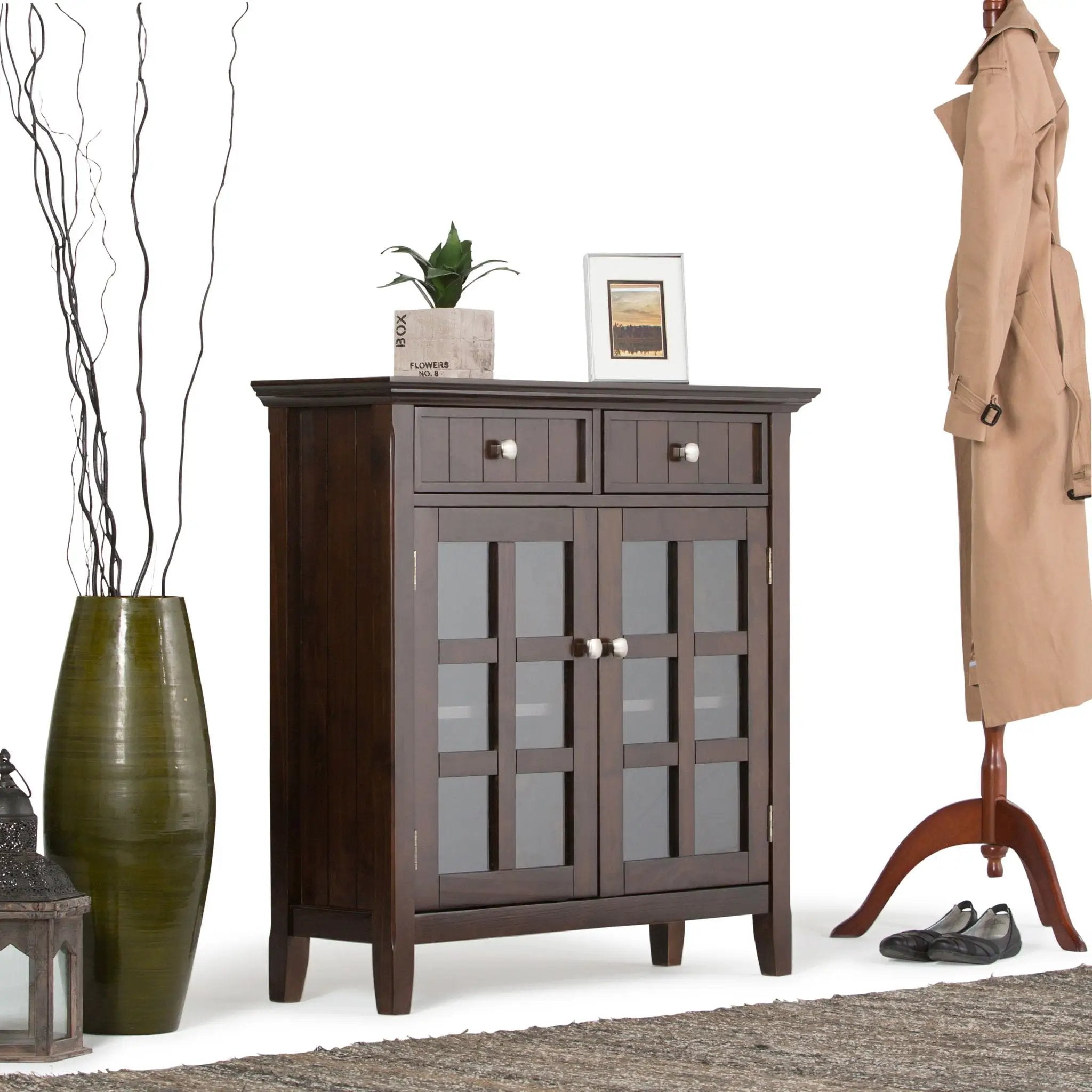 Acadian - Entryway Storage Cabinet - Brunette Brown by Unique Piece Furniture