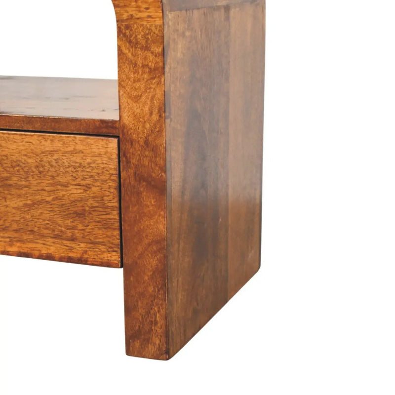 Darcy - Nightstand With Drawer And Open Shelf - Brown by HouseOfZazla