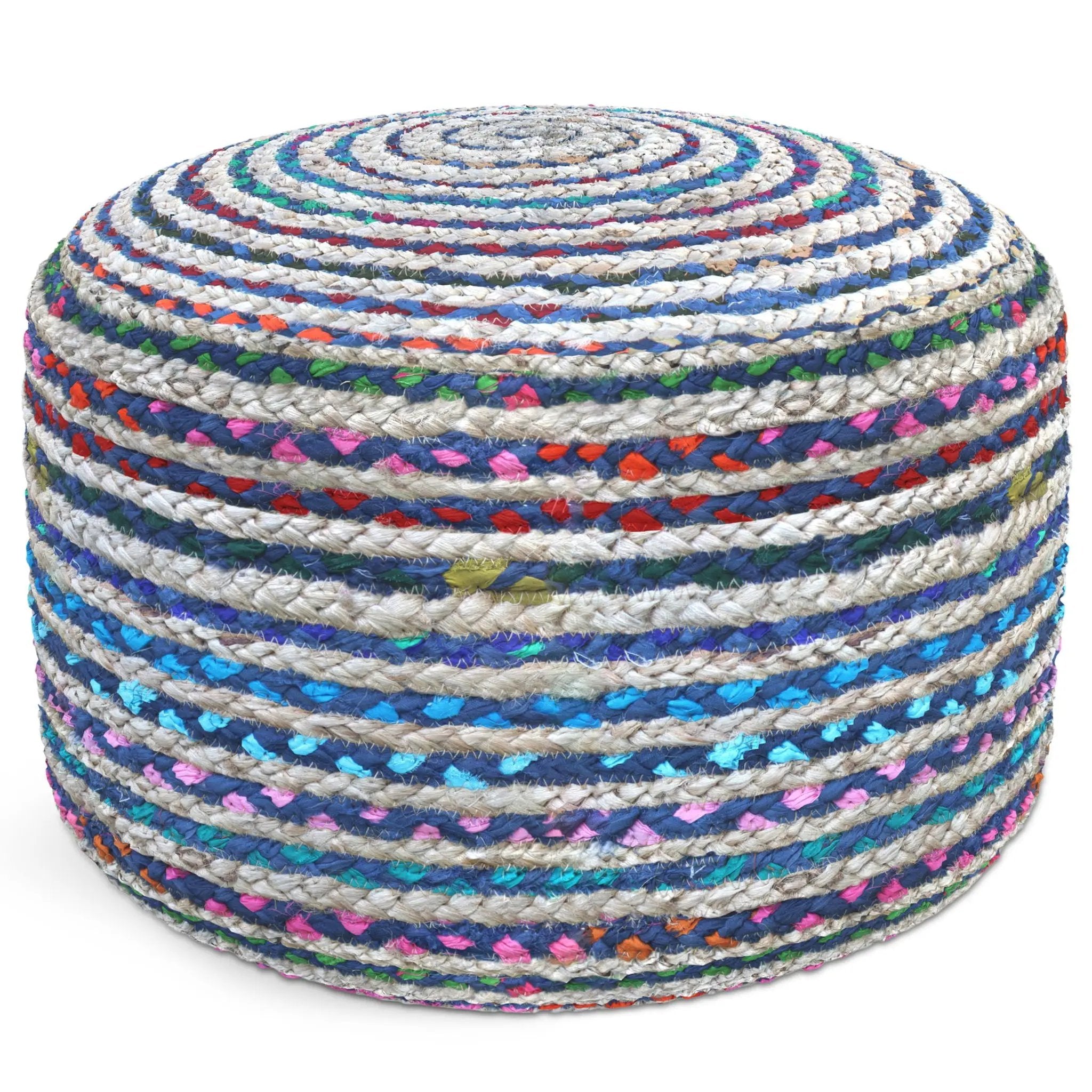 Margo - Handcrafted Round Pouf by Unique Piece Furniture