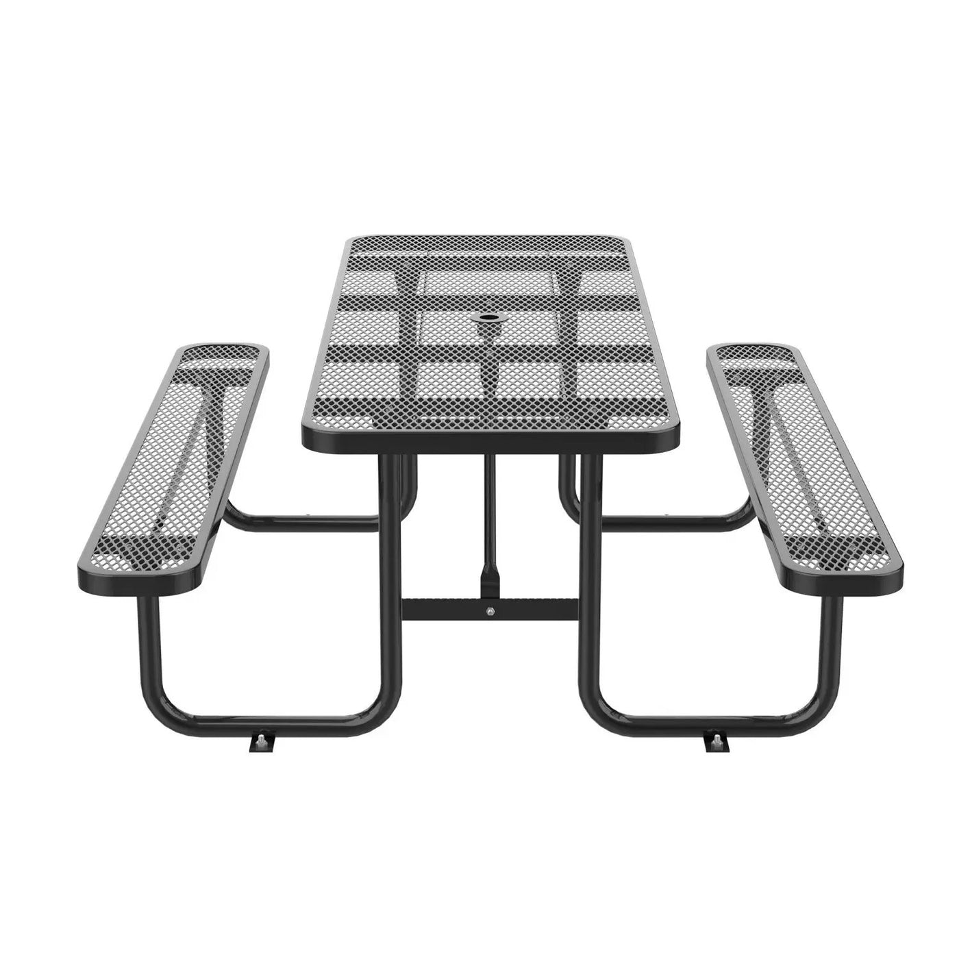 8ft Rectangle Picnic Table With Umbrella Hole by Chery Industrial
