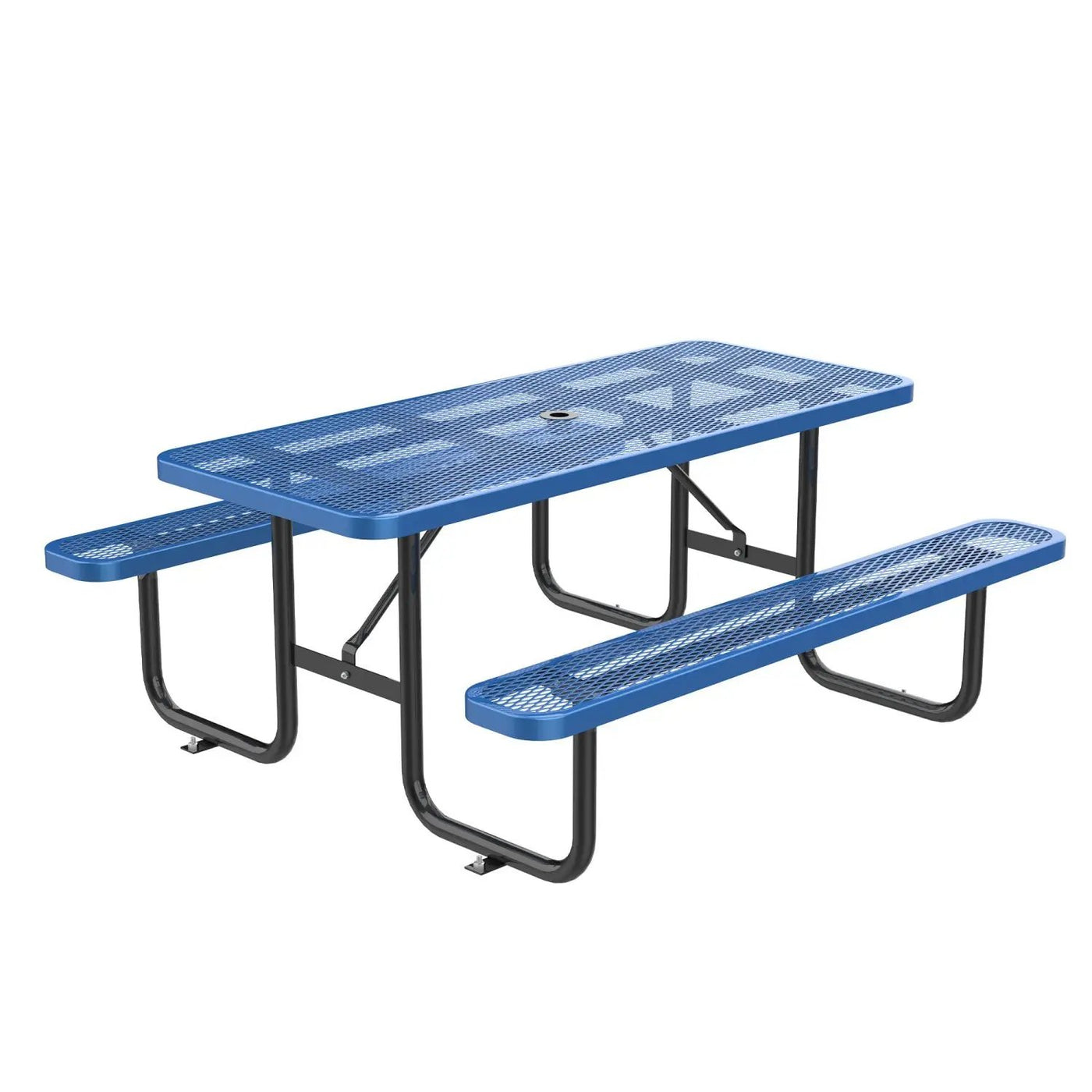 8ft Rectangle Picnic Table With Umbrella Hole by Chery Industrial