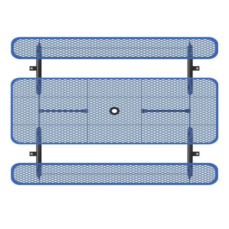 8ft Rectangle Picnic Table With Umbrella Hole by Chery Industrial