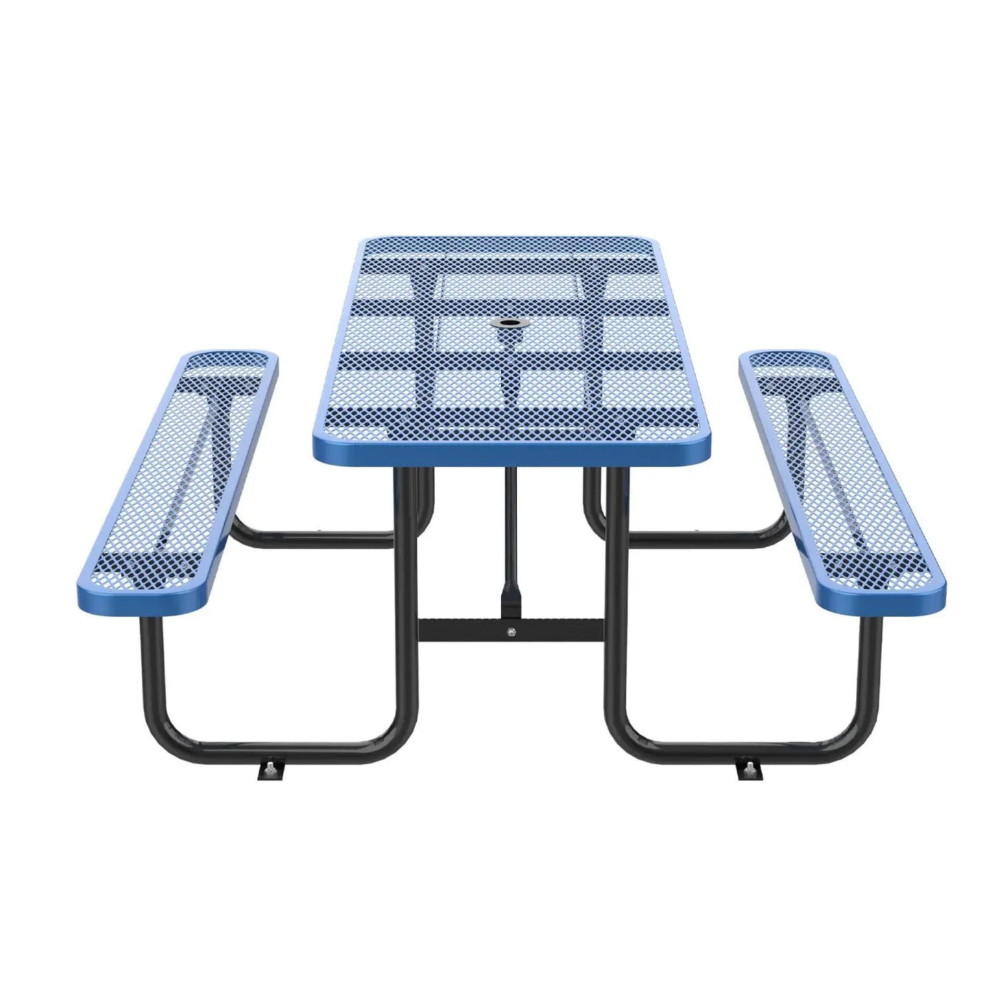 8ft Rectangle Picnic Table With Umbrella Hole by Chery Industrial