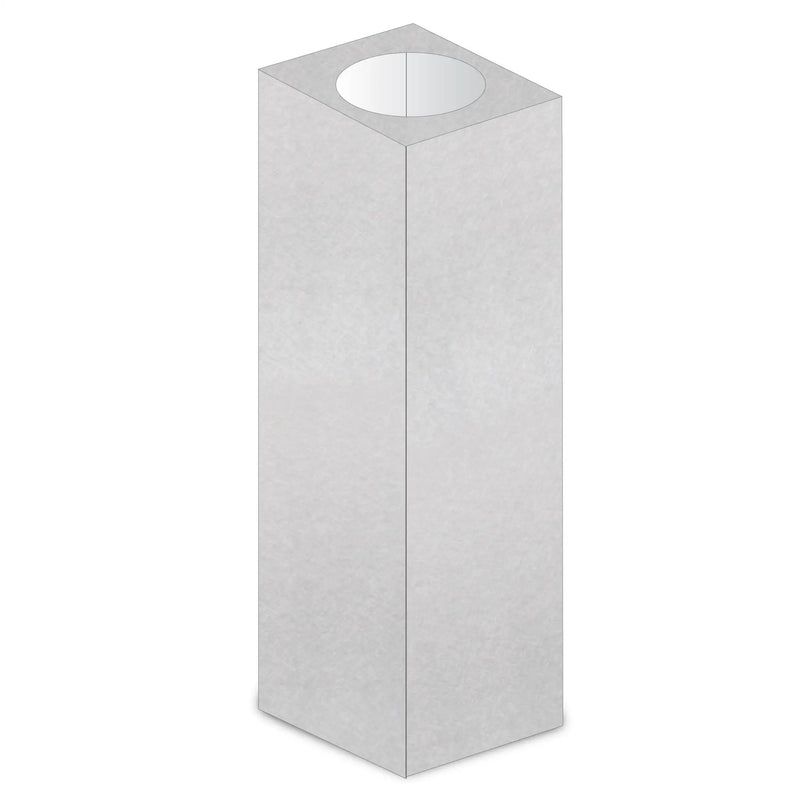 ZLINE 61" Snow Finished Stainless Steel Chimney Extension For Ceilings Up To 12.5 Ft. (8GL14iS-E) by Farmhouse Kitchen and Bath