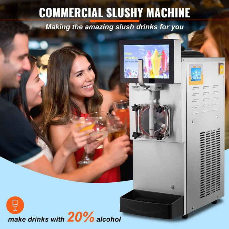 8L Commercial 1050W Single Frozen Margarita Ice Slushy Drink Maker Machine (SAK94026) by SAKSBY WHOLESALE