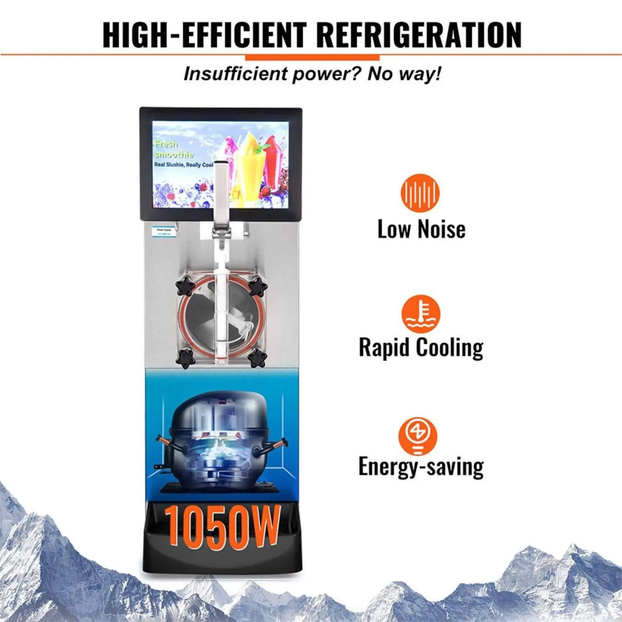 8L Commercial 1050W Single Frozen Margarita Ice Slushy Drink Maker Machine (SAK94026) by SAKSBY WHOLESALE
