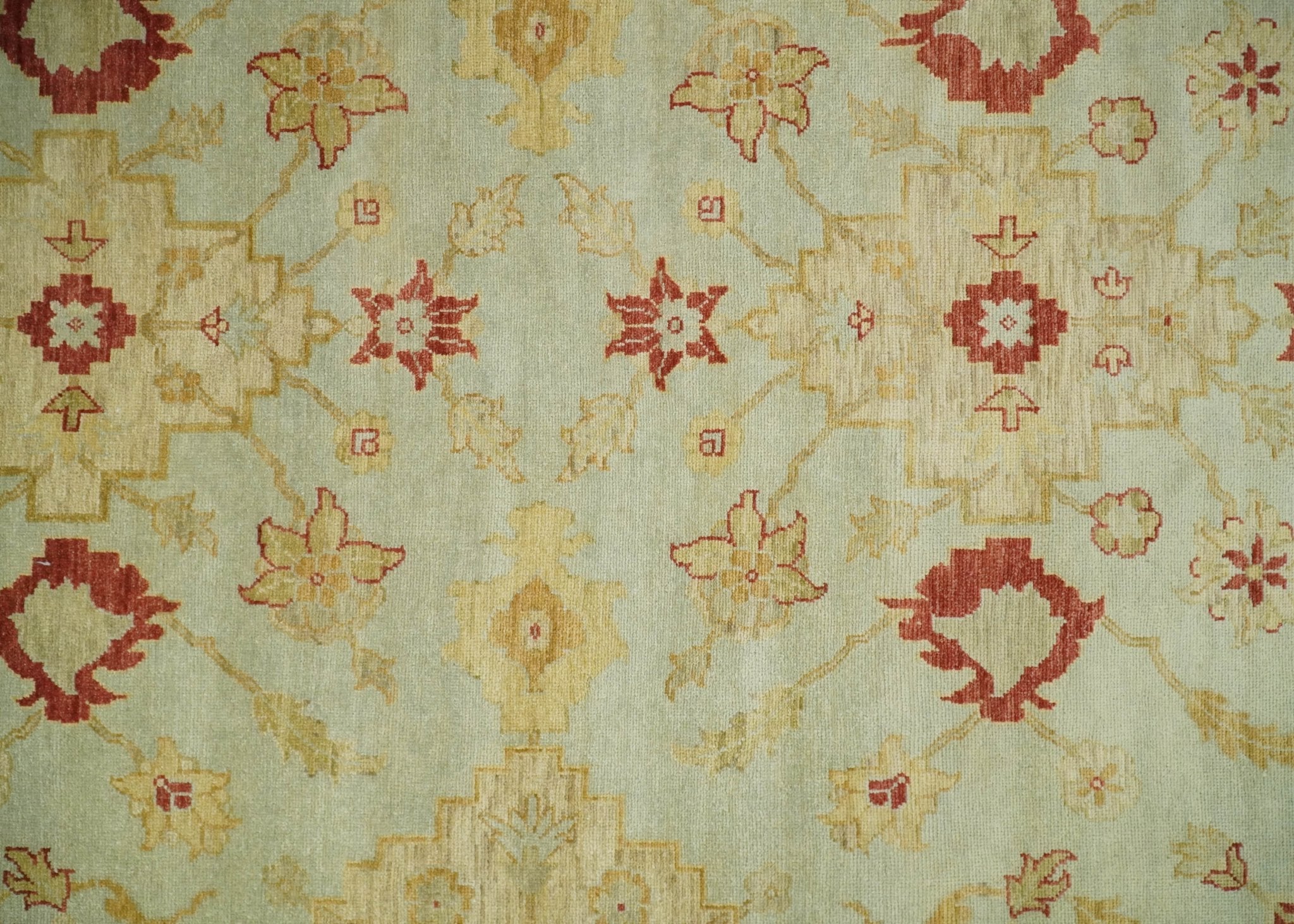 8x10 Fine Hand Knotted Beige and Rust Traditional Vintage Persian Antique Wool Rug by The Rug Decor
