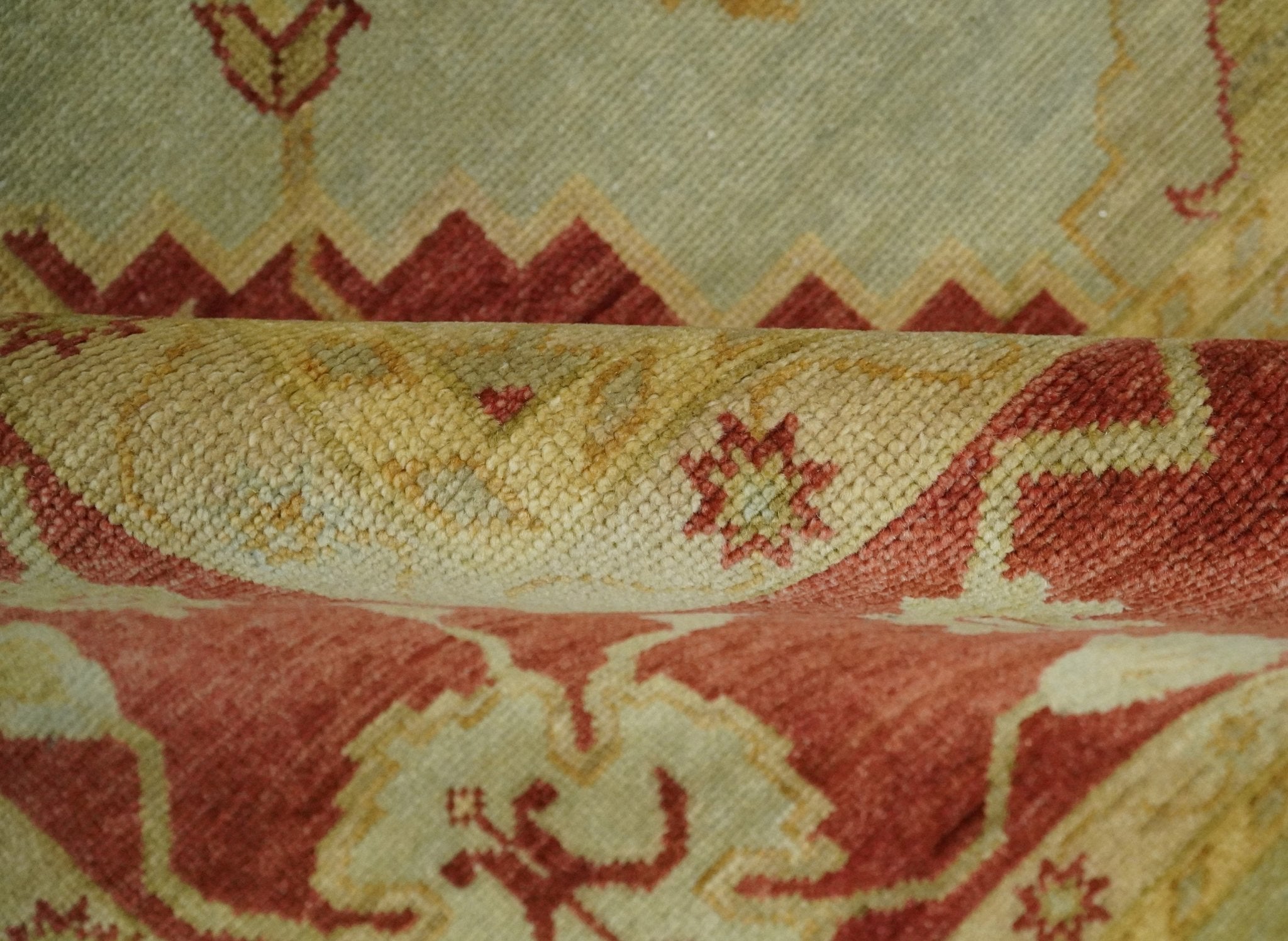 8x10 Fine Hand Knotted Beige and Rust Traditional Vintage Persian Antique Wool Rug by The Rug Decor