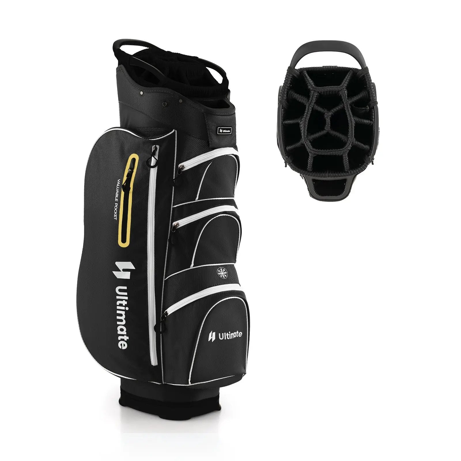 9.5 Inch Lightweight Golf Cart Bag with 15 Way Top Dividers by DirectDeals