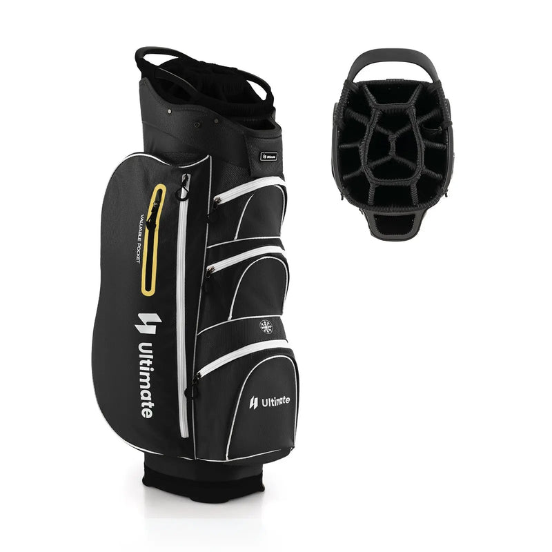 9.5 Inch Lightweight Golf Cart Bag with 15 Way Top Dividers by DirectDeals