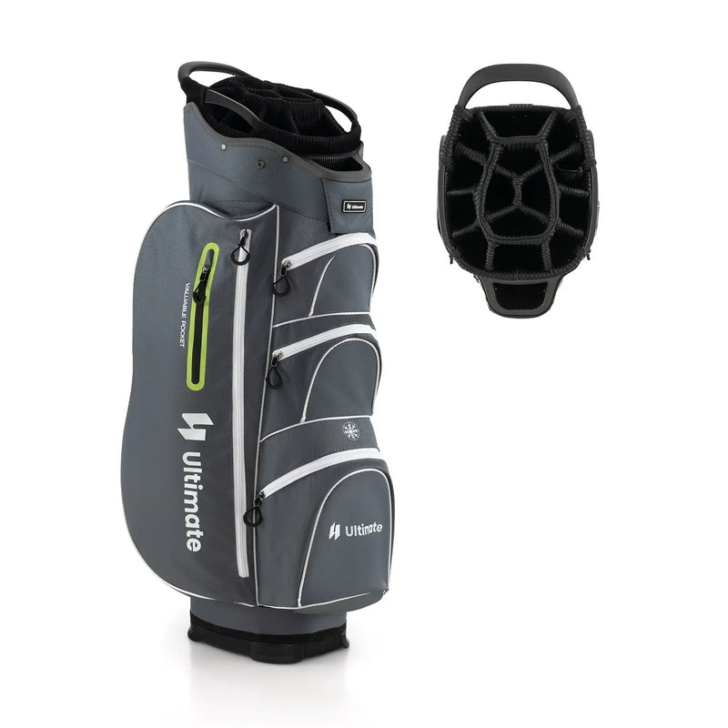 9.5 Inch Lightweight Golf Cart Bag with 15 Way Top Dividers by DirectDeals