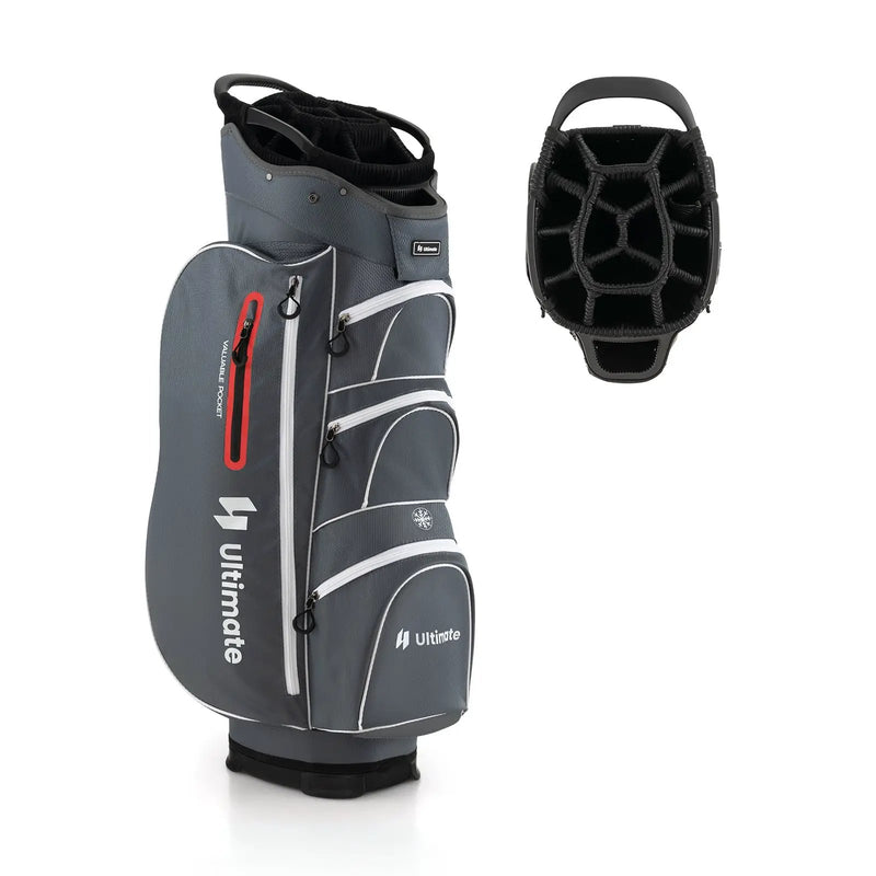 9.5 Inch Lightweight Golf Cart Bag with 15 Way Top Dividers by DirectDeals