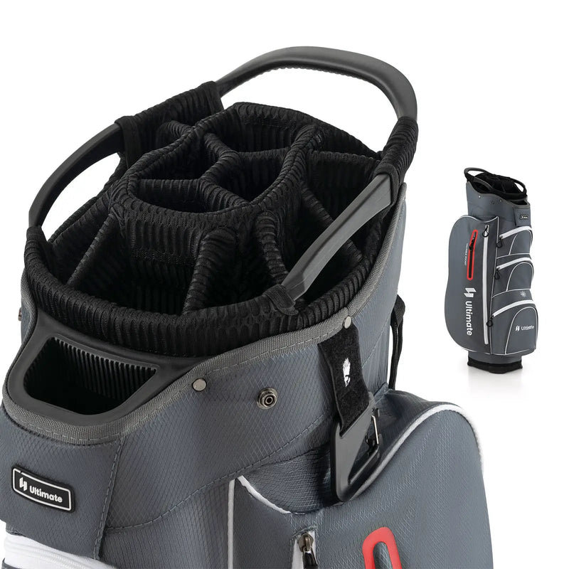 9.5 Inch Lightweight Golf Cart Bag with 15 Way Top Dividers by DirectDeals