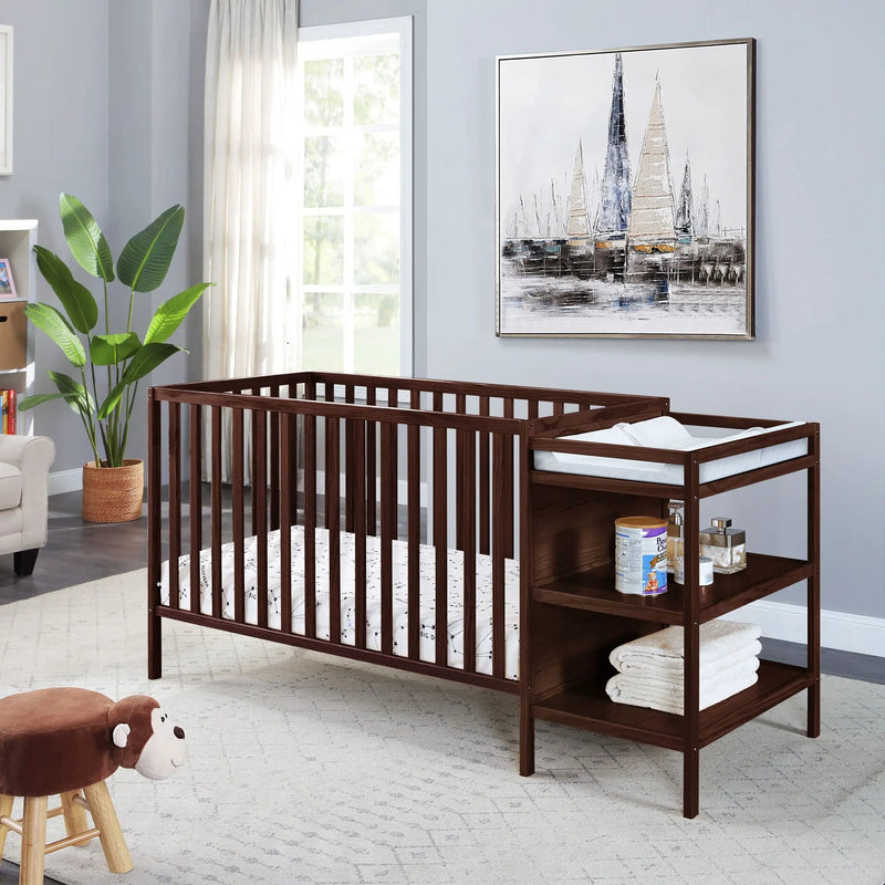 Palmer - 3-in-1 Convertible Crib / Changer Combo by HouseOfZazla