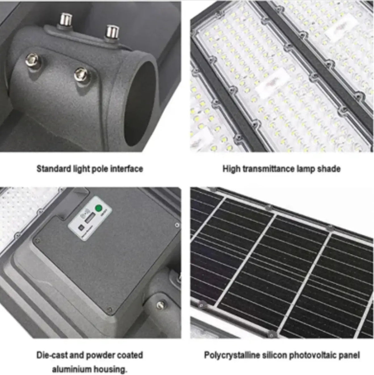 9000W Aluminum Frame All In One Solar Street /Parking Lights Motion Sensor, Dusk to Dawn 180000LM with Remote Control by Outdoor Solar Outlet