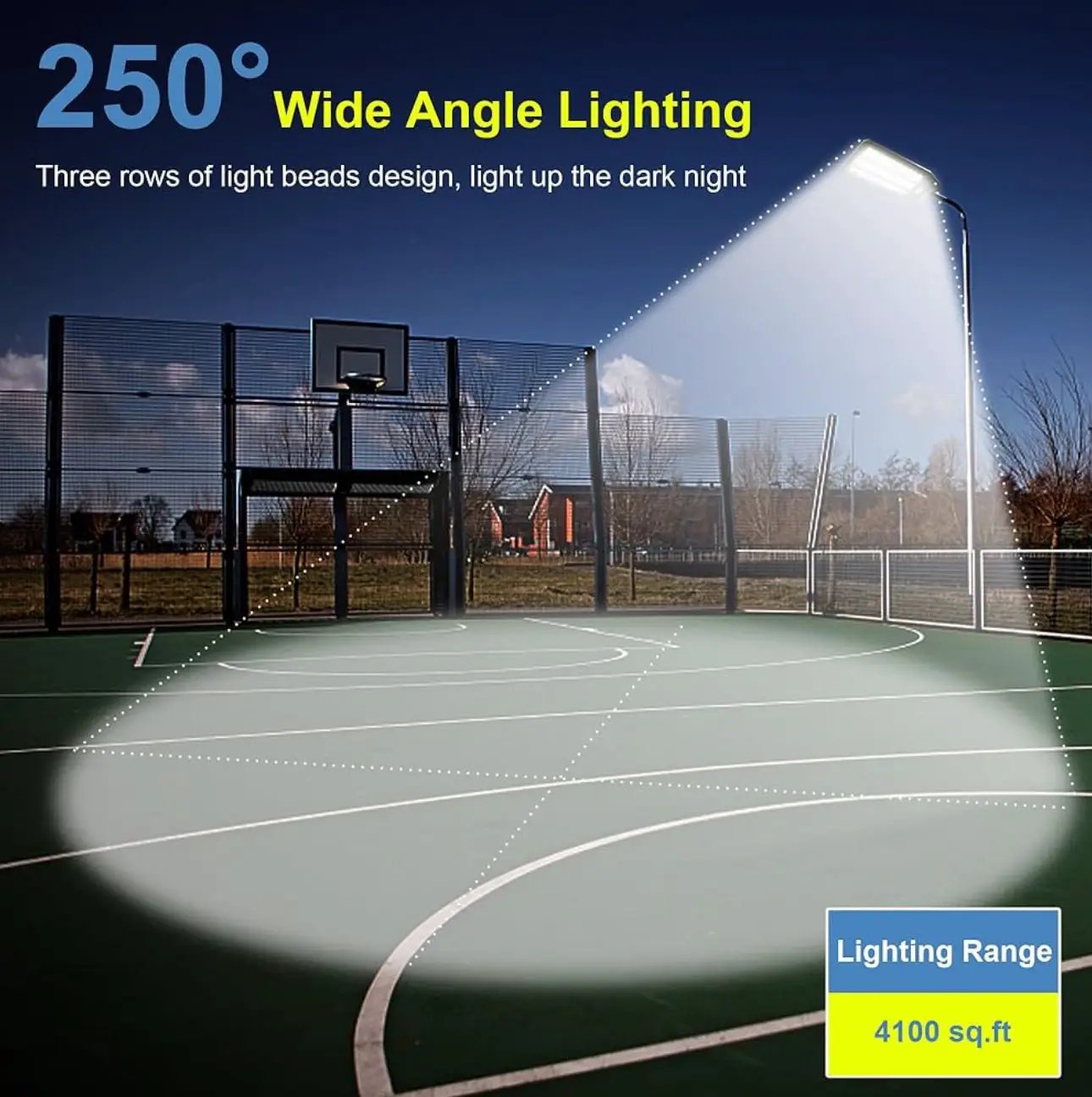 9000W Solar Street Light, 180000 Lumens Dusk to Dawn Street Lights Solar Powered Motion Sensor by Outdoor Solar Outlet