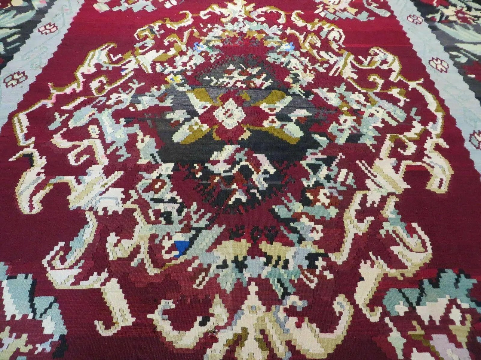8' X 11' Karabagh Kilim Handmade Flat Weave Wool Rug Vegi Organic Dyes Nice by Jewel Rugs