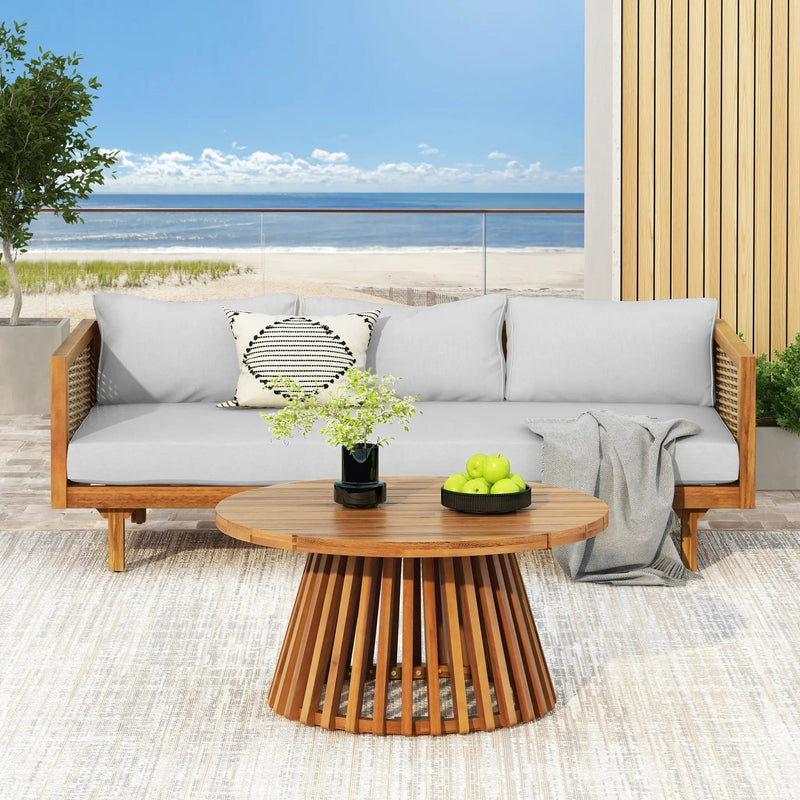 Wicker Patio Furniture Set Outdoor Rattan Sectional Set by HouseOfZazla
