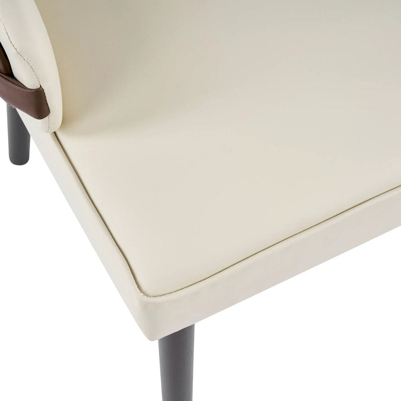 Indoor Dining Chair (Set of 2) - Beige / Brown by HouseOfZazla