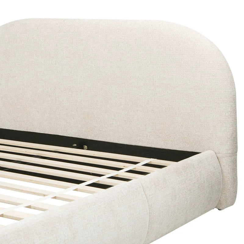 Archie Puffy Grounded - Upholstered Platform Bed by HouseOfZazla