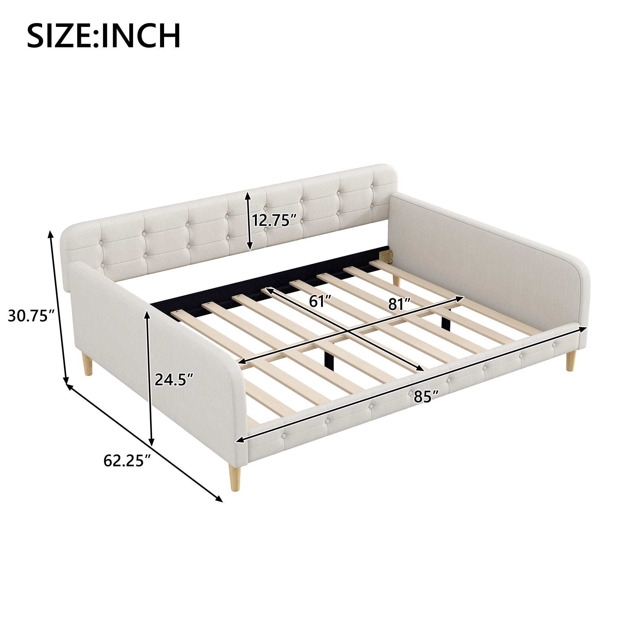 Upholstered Daybed by HouseOfZazla